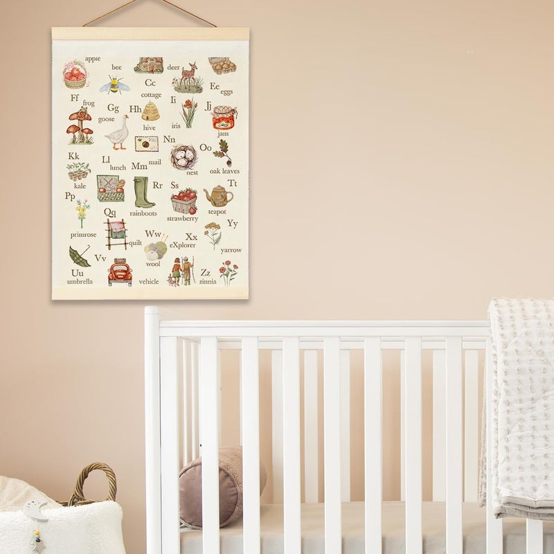 BirtDerr Woodland Nursery Decorations, Forest Nursery Decor, Boy Room Wall Decor, Jungle Decoration For Kids, strawberry, cottage, montessori, abc, school, homeschool - Image 5