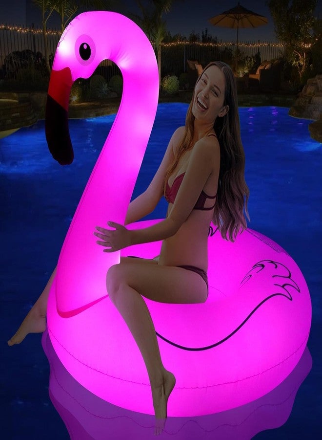 Elvana 120 CM Flamingo Swimming Ring – Durable Inflatable Pool Float, Lightweight Swim Tube for Vacation, Pool, and Beach Activities - Image 1