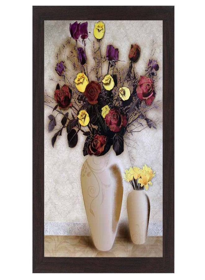 Wens 'Lovely Flower' Wall Painting (MDF, 35.5 cm x 50.8 cm x 1.2 cm) (WSP-14085) - Image 1