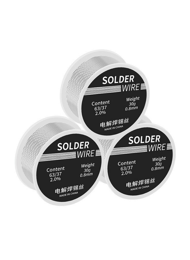 CMGTYYD Tin Lead Rosin Core Solder Wire, 0.8mm Diameter Rosin Core Solder For Electronic Electrical Soldering Components Repair, Content 2.0% Solder Flux Sn63-Pb37 (6 Pcs, Net 30g) - Image 1