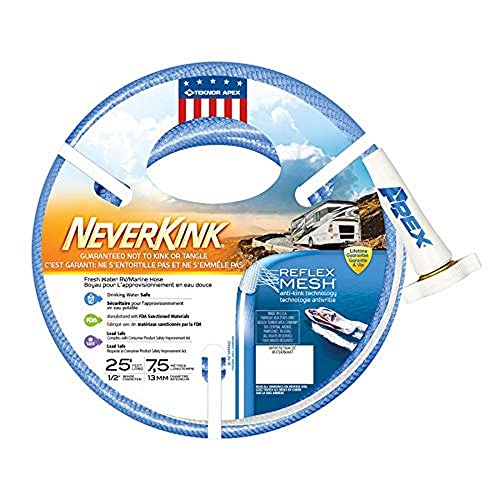 Teknor Apex خرطوم مياه TEKNOR APEX 7604-25 NeverKink للسيارات البحرية - 1/2" x 25' - Image 1