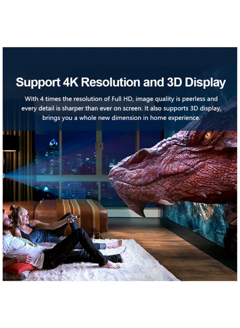 UNITEK HDMI Cable 4K 1M HDMI 2.0 18Gbps High-Speed 4K@60Hz HDMI to HDMI Video Wire Ultra HD 3D 4K HDMI Cord Compatible with MacBook Pro UHD TV Nintendo Switch Xbox PlayStation PS5/4 PC Laptop -1M Black  - Image 5
