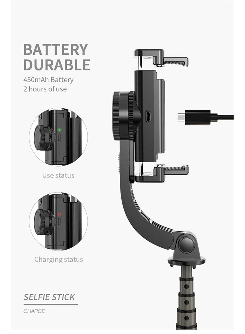 ELTRAZONE Gimbal Stabilizer for Smartphone L08 Handheld Gimbal with 360°Auto Balance Ant Shake Remote Wireless Bluetooth Selfie Stick Pan-tilt Tripod with Built-in Bluetooth Remote - Image 4