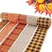 PAMASE 5 Colors Burlap Ribbon Wired Total 273 Yards Plaid Ribbon for Gift Wrapping Rustic Holiday Crafts Decorations Wreath Bows Making 24 Wide - Image 2