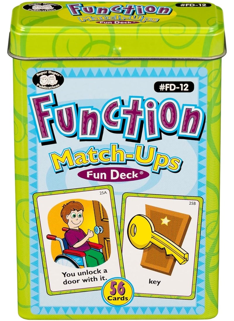 Super Duper Publications Super Duper Publications | Function Match-Ups Flash Cards | Identify and Describe Everyday Objects Fun Deck | Educational Learning Materials for Children  - Image 1