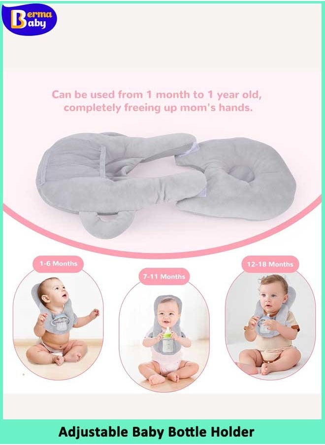 Berma Baby Baby Bottle Holder, Adjustable Nursing Pillow Support, Bottle Holder for Baby self Feeding, Newborn Essentials,Baby Self Feeding Pillow  - Image 4