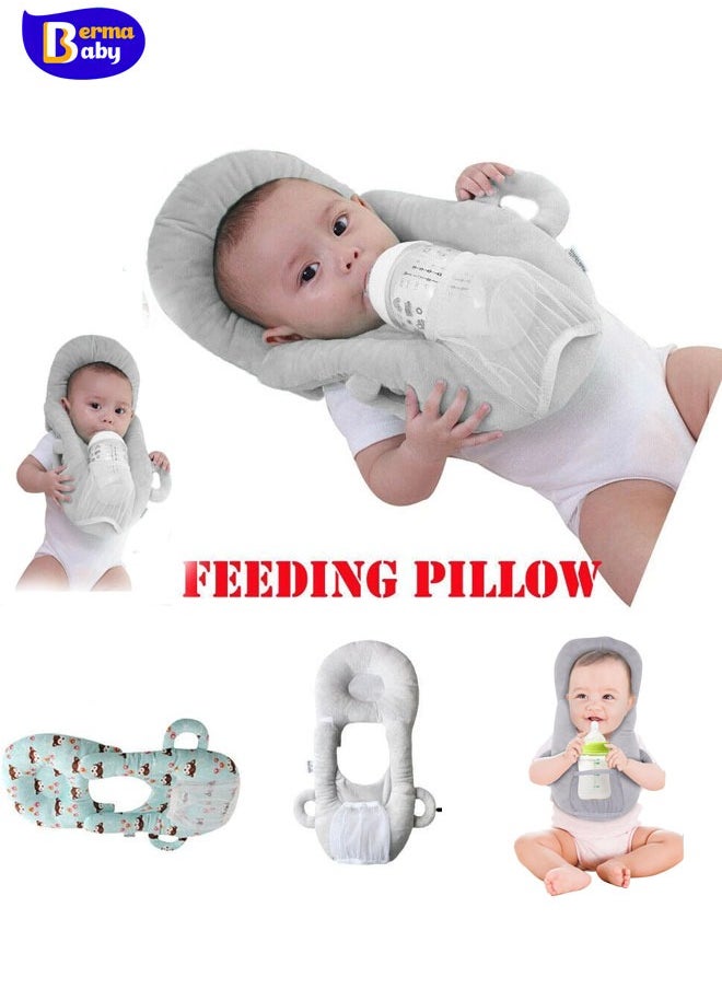 Berma Baby Baby Bottle Holder, Adjustable Nursing Pillow Support, Bottle Holder for Baby self Feeding, Newborn Essentials,Baby Self Feeding Pillow  - Image 1