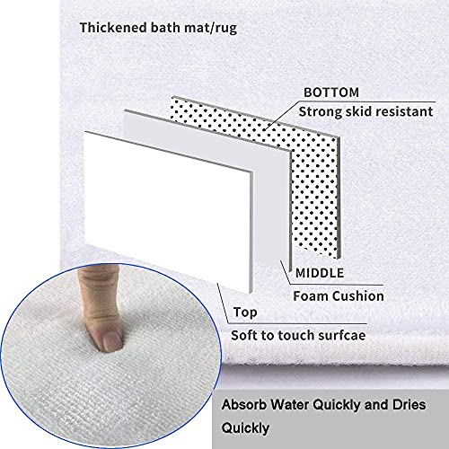 DDS-DUDES 4Pcs African American Black Women Waterproof Shower Curtain Sets for Bathroom with Non Slip Rugs, Toilet Cover and Bath Mat, 12 Plastic Hooks (Queen) - Image 3