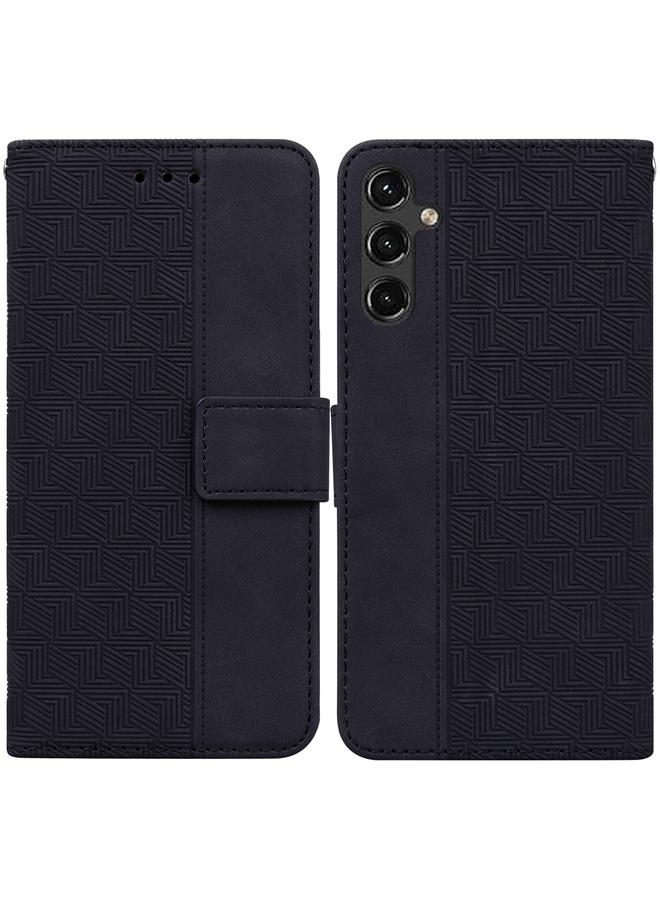 S-TOP Case For Samsung Galaxy A14 5G Geometric Embossed Flip Leather Phone Case - Image 1