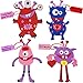 4E's Novelty 4Es Novelty Valentines Monster Craft Ornament 12 Pack Foam Valentines Day Crafts for Kids Classroom DIY Valentines Day Card for Kids Bulk Individually Wrapped Fun Activity - Image 3