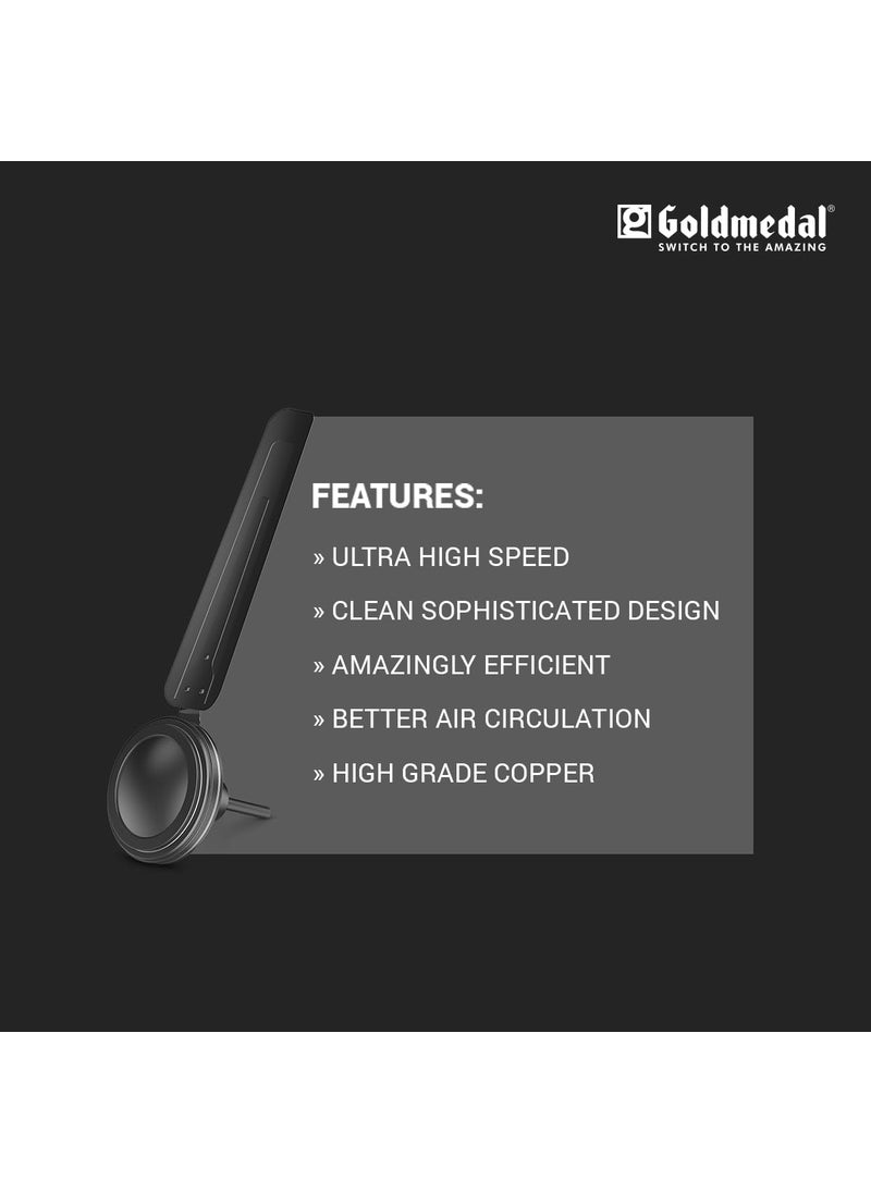 GOLD MEDAL Goldmedal Gati 400 Neo 1200 mm BEE Certified Star Rated Economy Ceiling Fan For Home and Office 100 Copper Motor Ultra High Speed Better Air Circulation 2 years Warranty GREY  - Image 4