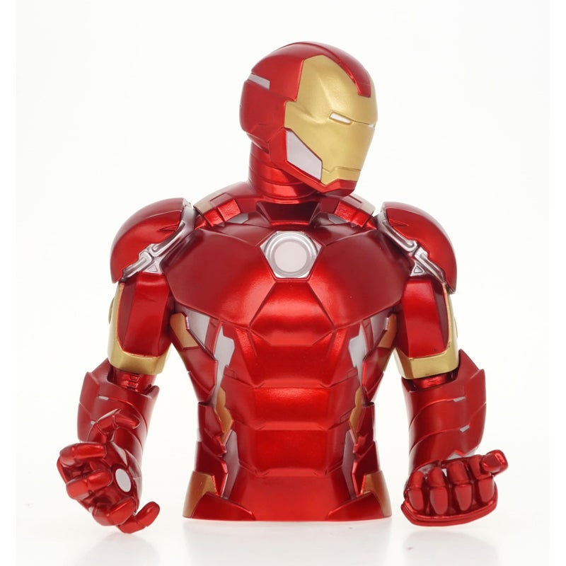 Monogram Avengers Iron Man Bust Bank Multi-colored, 4" - Image 2