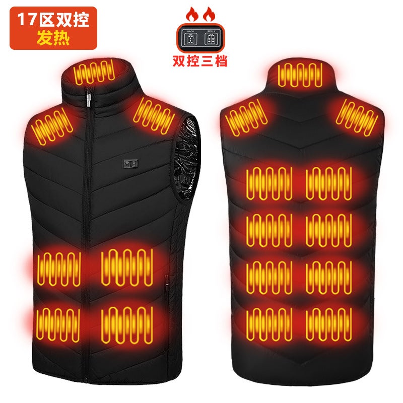 Plus Size Intelligent Heating Electric Vest Usb Constant Temperature Lovers Warm Men'S And Women'S Winter Vest Heating Suit - Image 1