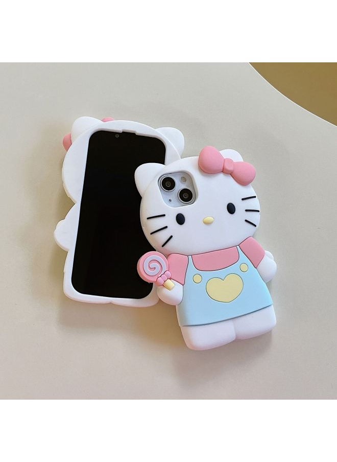Generic Digital Computer/For Iphone Protective Case/For Iphone Protective Cover Brand Quality Material Provides Protection Scratches Dust Damage-Color:Silicone-take Lollipop KT Cat-Applicable Model:For Iphone11  - Image 4