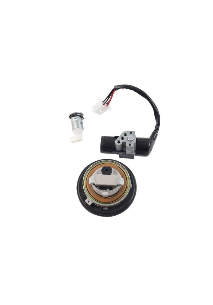 DEMULAX Motorcycle Ignition Switch Lock and Fuel Gas Cap Kit - Image 4