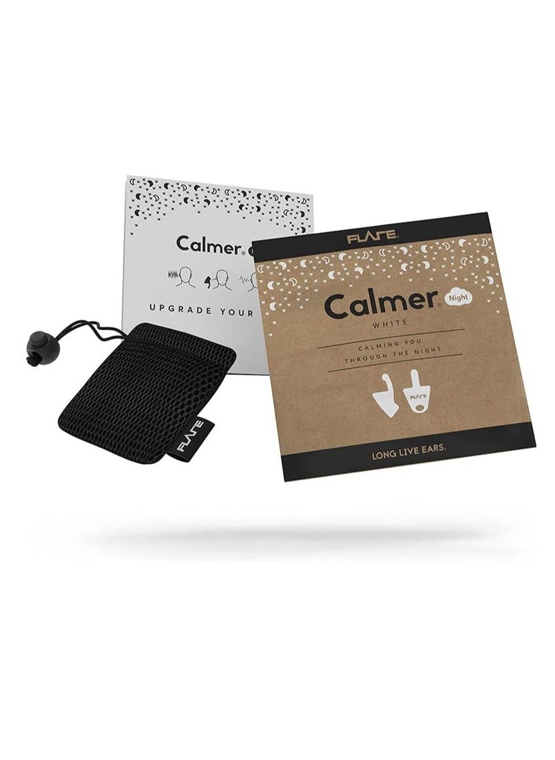 Audio Calmer Night - A Small In-Ear Device To Calm Sound Sensitivities, Reduce Stress And Take The Edge Off Unpleasant Noises During The Night (White)