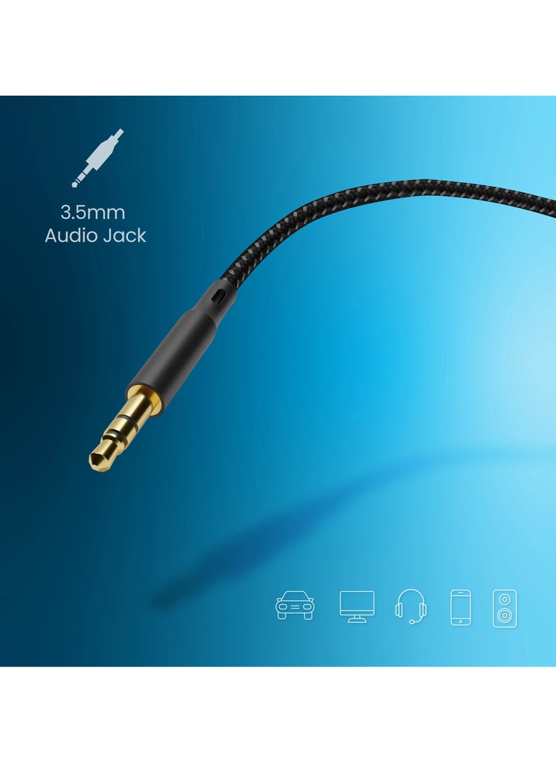 Braided Lightning to AUX 3.5mm Cable 1.2M - Black - pzsku/Z1C62A8797247E4044923Z/45/_/1733988875/9fcedc87-9e3e-4507-bd75-0080bb6a0e2c