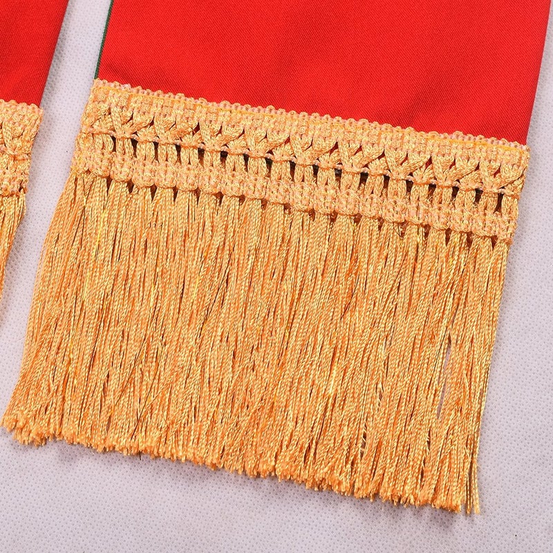 BLESSUME Red Chasuble Stole Vestments Embroidery Stole - Image 5