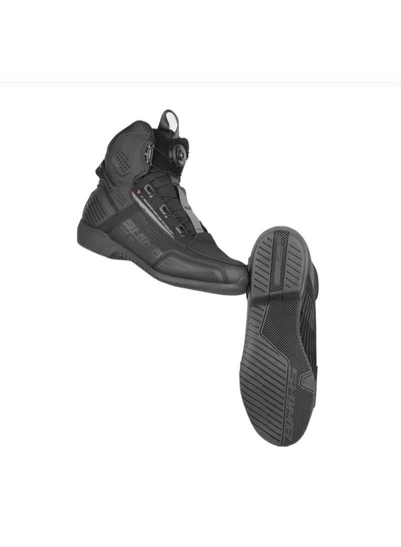 SHIMA Edge WP Men's Waterproof Motorcycle Shoes Black - 910008 - Image 1