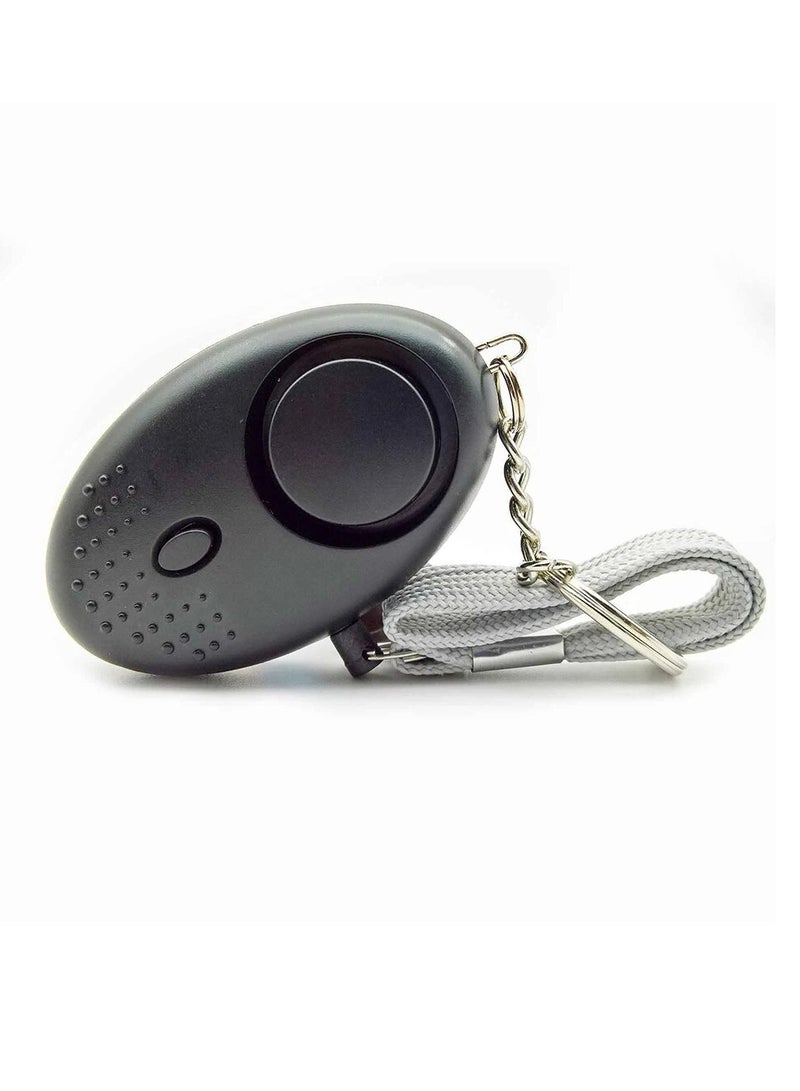 AROAQ Personal Security Alarm, High Decibel Durable Self Defense Alarm, Portable Personal Safety Device With LED Lights, Mini Portable Keychain For Women Safety, (1pc, Black)  - Image 1