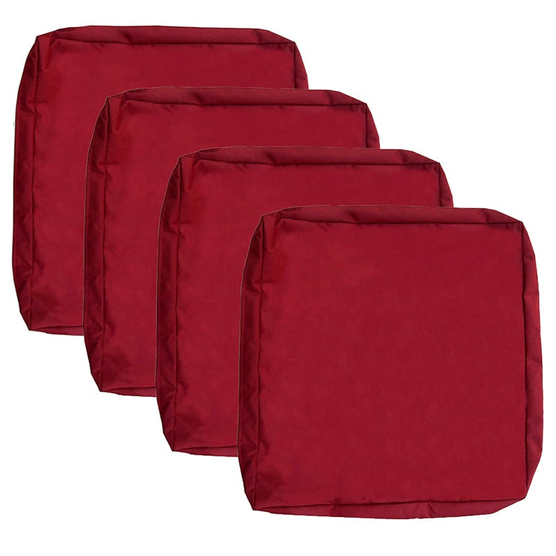 Sqodok Patio Cushion Covers 22x20 Waterproof Outdoor Cushion Covers Replacement 2Pack Patio Cushion Seat Slicovers for Sectional Sofa  Wicker Chair  Dark Red - Image 4