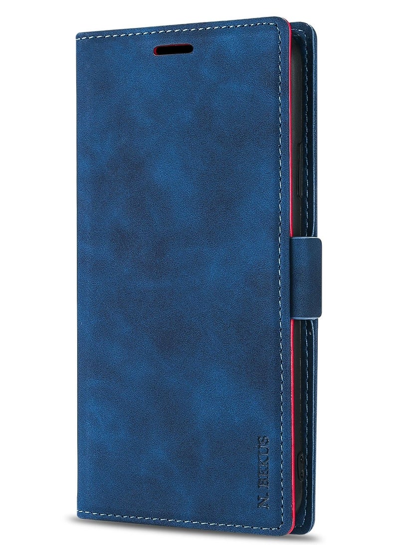 Suteni Flip Cover Leather Protective Hidden Card Slots Phone Case for iPhone - Image 1