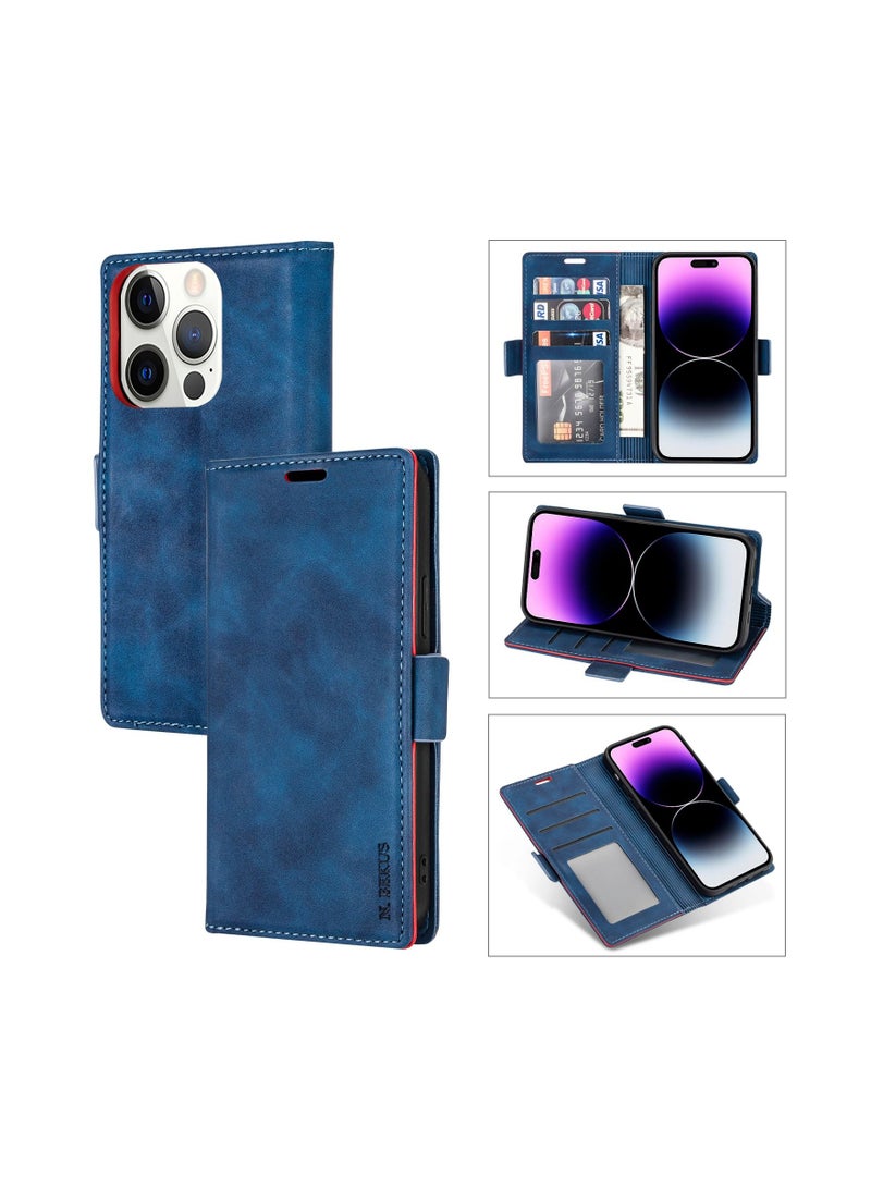 Suteni Flip Cover Leather Protective Hidden Card Slots Phone Case for iPhone - Image 3