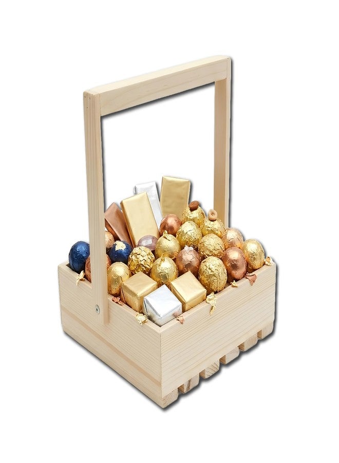 MOVE2WOOD Pinewood Gift Basket for Hamper Making - 8X8 INCHES - Image 3