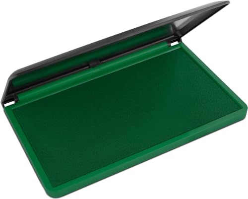 Mark 2000 Premium Green Ink Stamp Pad - 3" by 6" - Quality Felt Pad - Image 1
