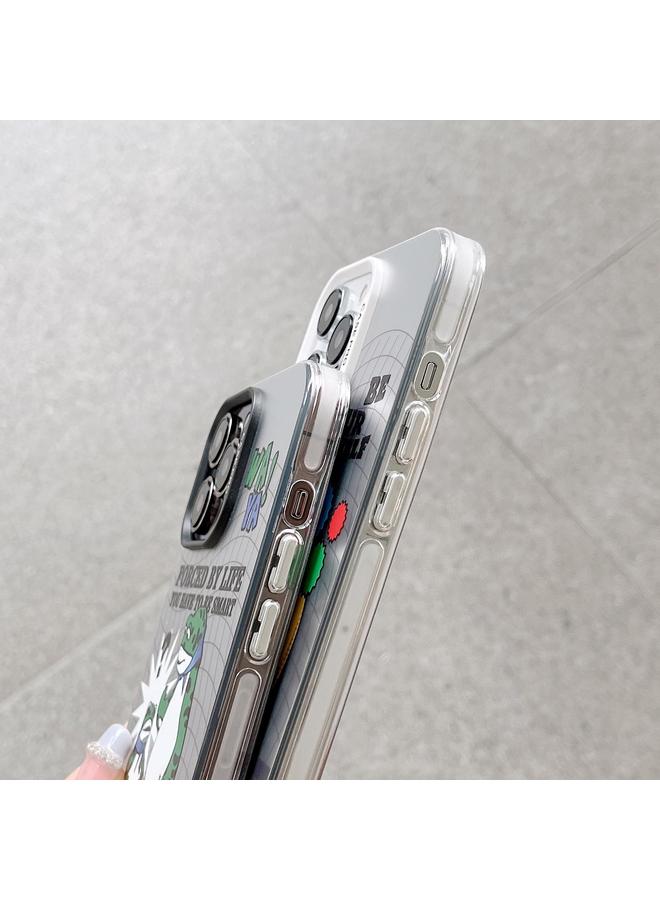 S-TOP Case For iPhone 13 Pro Electroplated Silver Series PC Protective Phone Case - Image 4