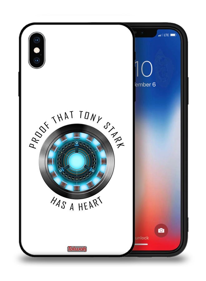 Tolwak Apple iPhone XS Max Protective Case Proof That Tony Stark Has A Heart - Image 1