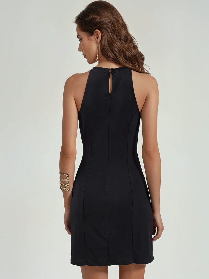 HICCUP Cowl Neck Mini Dress - Image 3