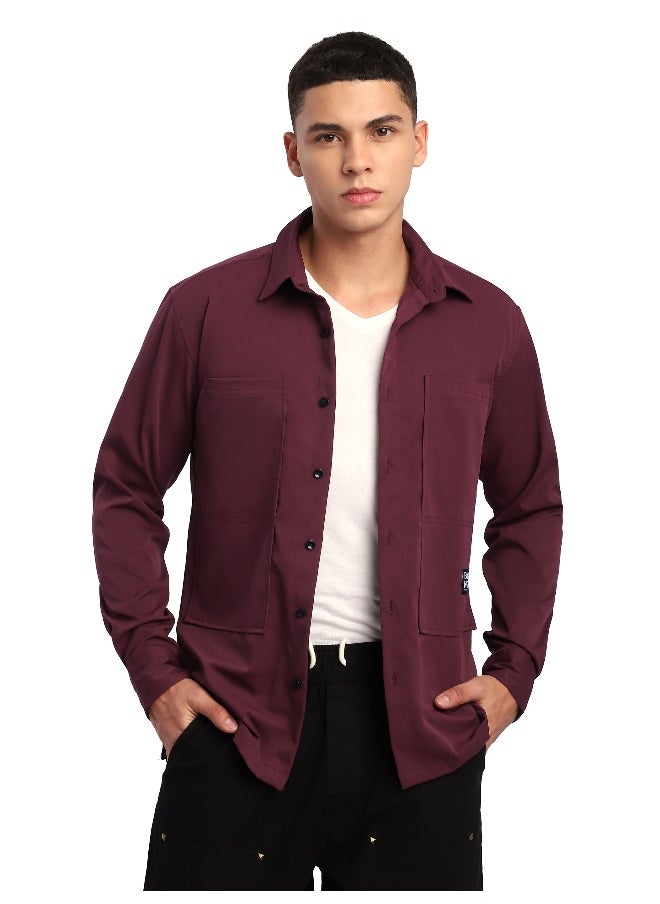 French Wine Angular Pocket Shirt - pzsku/Z1C633ED014ECA7159126Z/45/_/1738236279/2ce1dcf4-8123-455a-993b-b8b14a634dc7