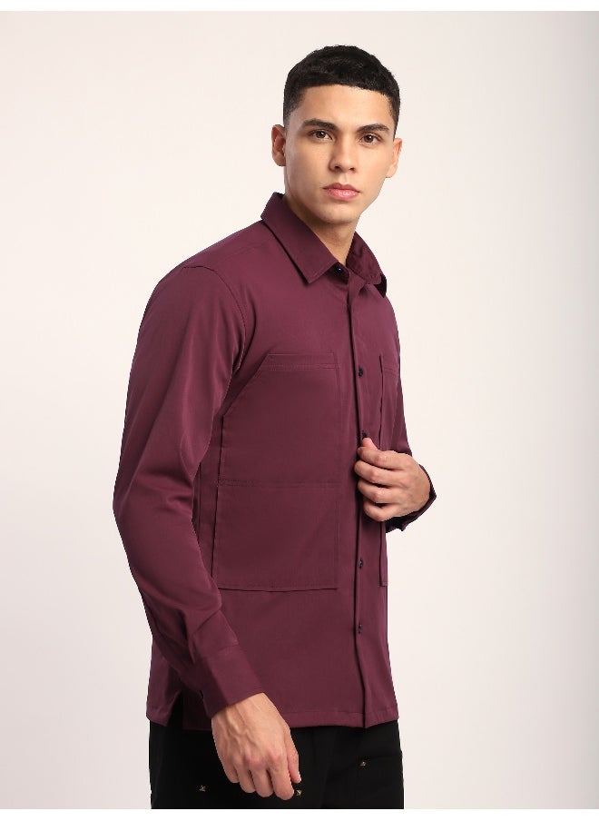 French Wine Angular Pocket Shirt - pzsku/Z1C633ED014ECA7159126Z/45/_/1738236297/44d301ef-dd55-4d77-b83c-80c85391c715