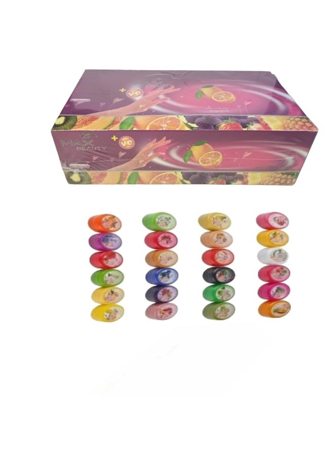------Cooler Nail Polish Remover Set of 24 Pieces, Multi-Color--- - Image 1