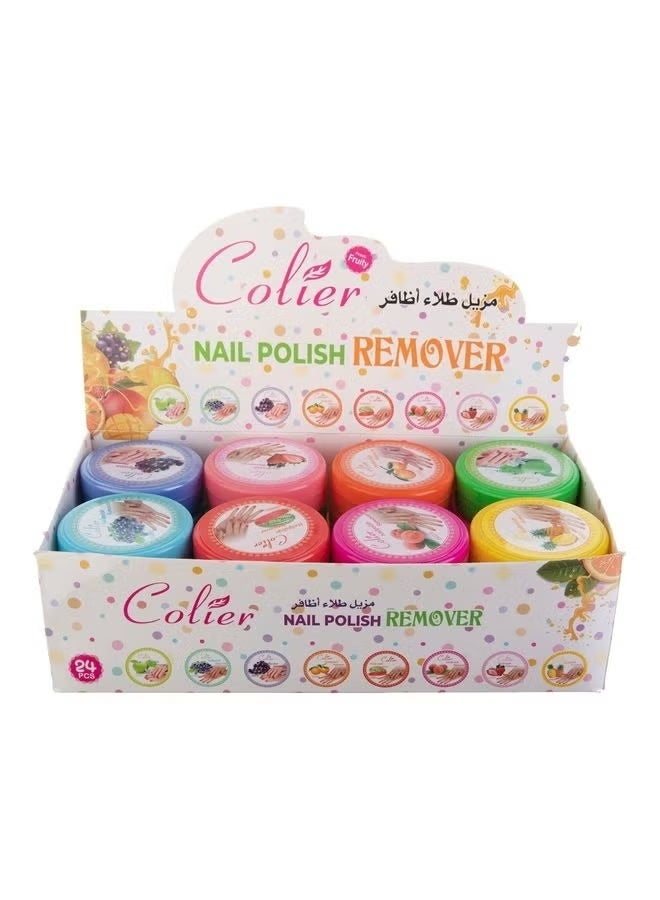------Cooler Nail Polish Remover Set of 24 Pieces, Multi-Color--- - Image 3