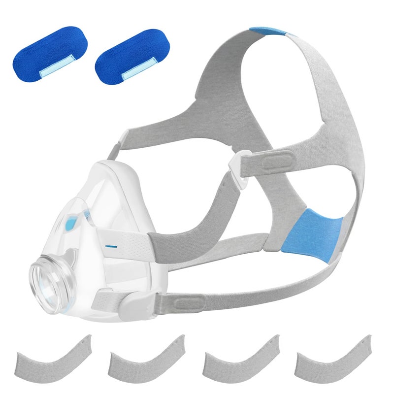 Nosadi F20 Replacement Cushion with Headgear Set 11PCS Includes Cushion (M), Medium Headgear, Frame & 2 Clips,4 Frame Covers and 2 Strap Covers - Image 1