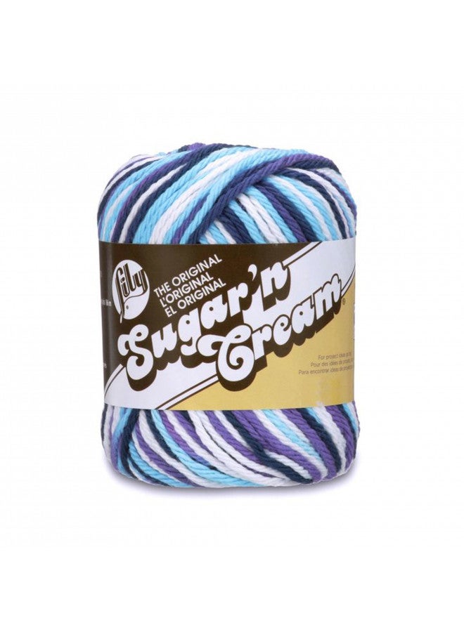 Lily Sugar 'N Cream The Original Ombre Yarn, 2oz, Gauge 4 Medium, 100% Cotton, Moondance - Machine Wash & Dry - Image 2