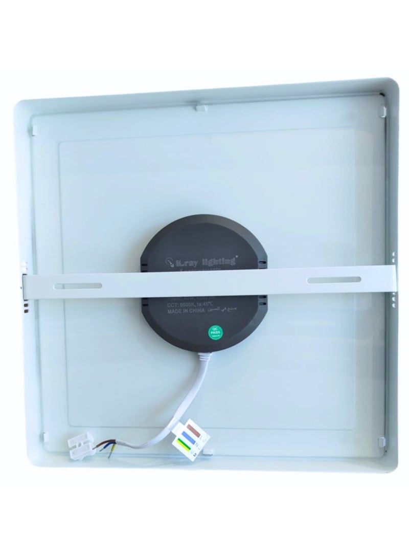Kray 40W LED Panel Light for Ceiling, Highly Efficient 6500K Super Bright, Square Surface - Image 3