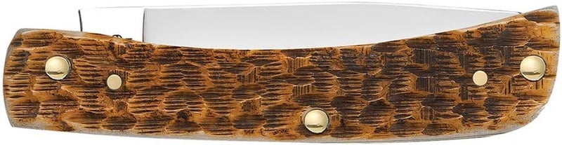 Case XX WR Pocket Knife Sod Buster Jr, Amber Bone Handle, Stainless Steel Blades, Length Closed: 3 5/8 Inches W/Sharpening Stone - Image 3