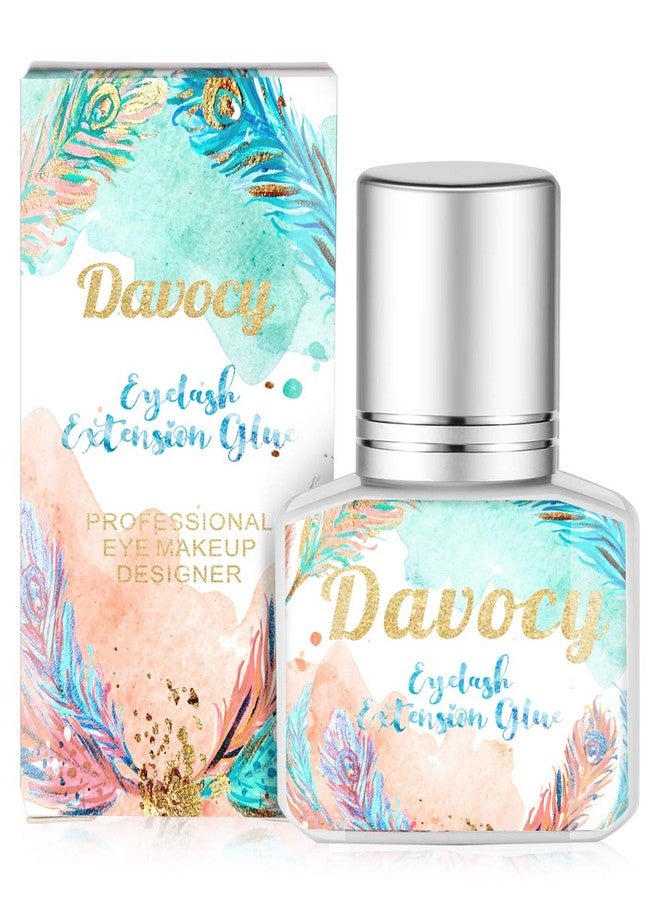 Davocy Eyelash Extension Glue, Davocy 10 ml Extra Strong Eyelash Extension Glue for Professional Use, 1-2 Sec Dry Time, 6-8 Weeks Retention, Latex Free Black Adhesive Supplies for Sensitive Eyes. 10ml 0.34OZ - Image 1