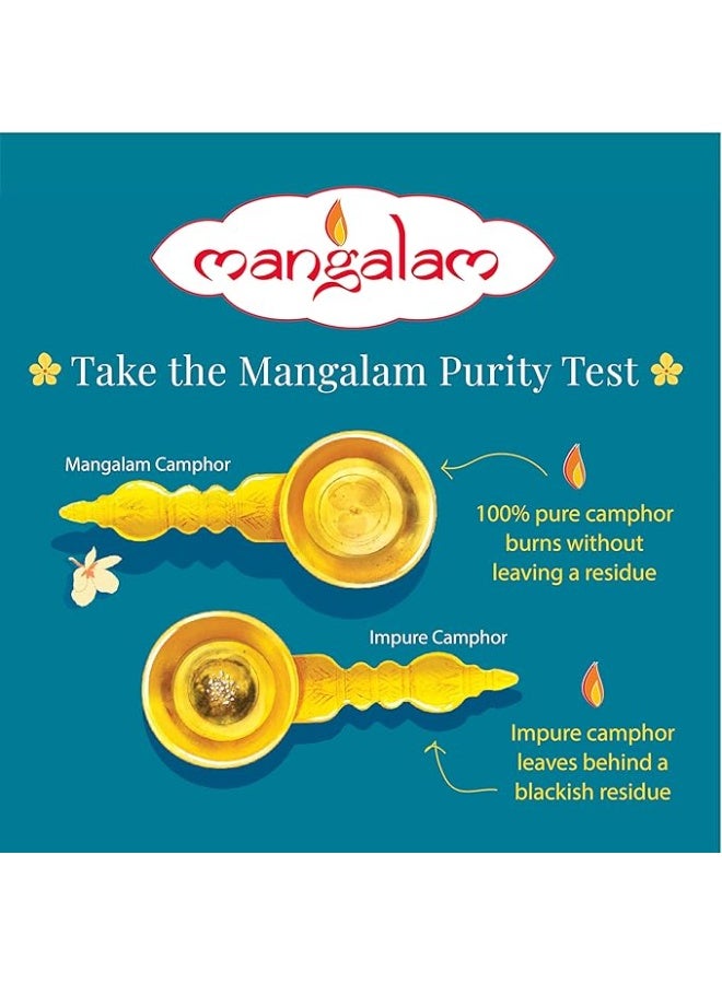 MANGALAM Camphor Tablet 250g Jar - Pack of 1 | 100% Pure | For Puja, Festivals & Other Religious Ritual | No Dangerous Chemicals | Leaves No Residue Or Ash - Image 2