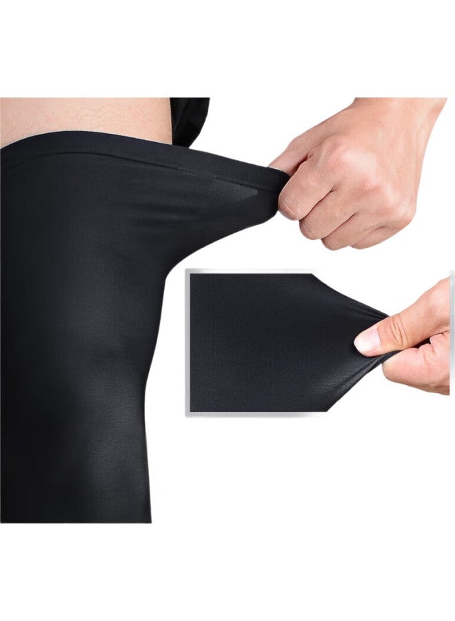 Li-Ning Basketball Sports Leg Guards, Long Thigh And Calf Protection, For Men'S Running, Breathable Compression Knee Sleeves, Xl Size - Image 3