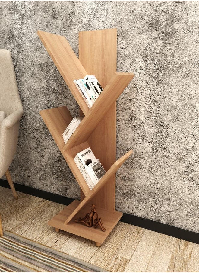Tecnomobili - Small Book Shelve for Living Room almond .94x30.8x7 - Image 1