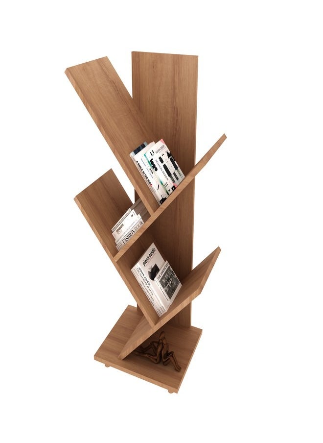 Tecnomobili - Small Book Shelve for Living Room almond .94x30.8x7 - Image 1