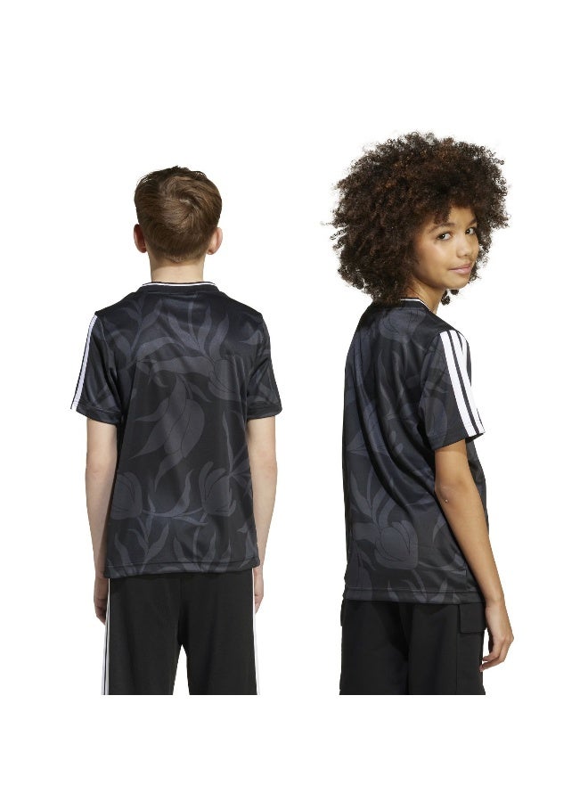Adidas J HOT AOP TEE Dark Grey Training For Junior 7-8Y  - Image 5
