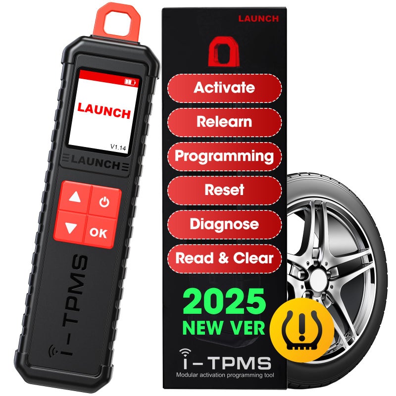 Launch 2025 New LAUNCH X431 iTPMS TSGUN Handheld TPMS Service Tool Relearn Reset and Program TPMS sensors Work with X431 Scanner or iTPMS APP Supports All 315433MHz Sensors Upgrade of TSGUN
