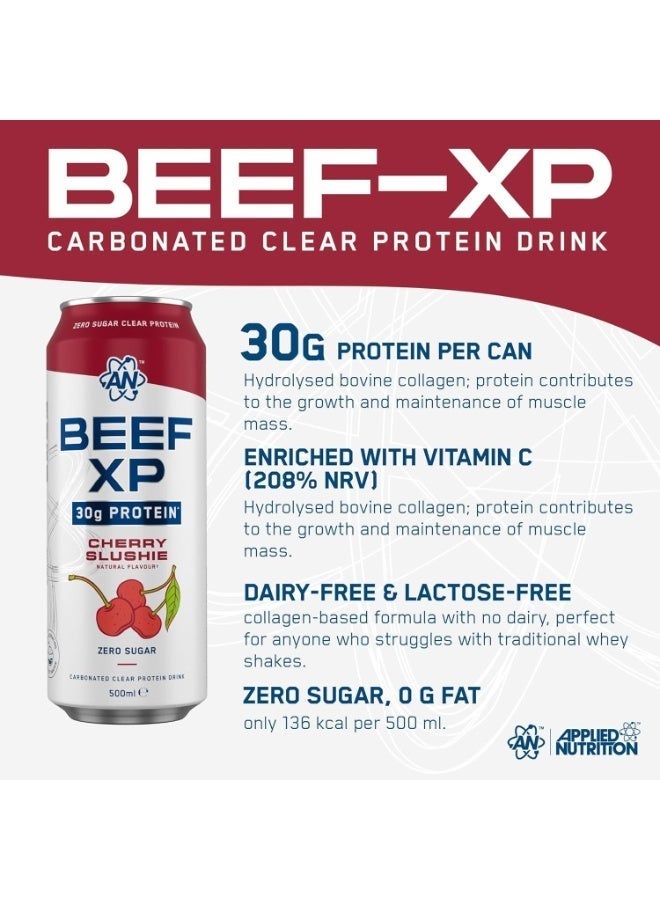 Applied Nutrition Beef-XP Clear Protein Drink Cans , Ready-to-Drink, Dairy-Free, 500ml-Mix & Match, Pack of 12 - Image 5