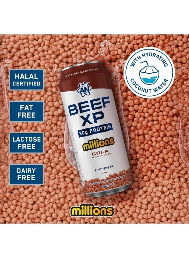 Applied Nutrition Beef-XP Clear Protein Drink Cans , Ready-to-Drink, Dairy-Free, 500ml-Mix & Match, Pack of 12 - Image 4