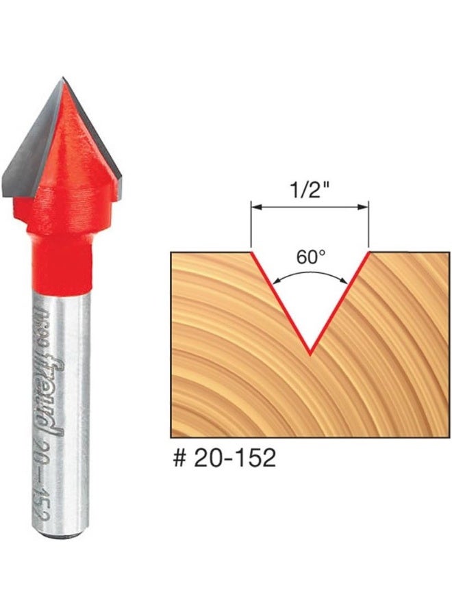freud Freud 20-152: 1/2" (Dia.) 60° V Grooving Bit  - Image 2